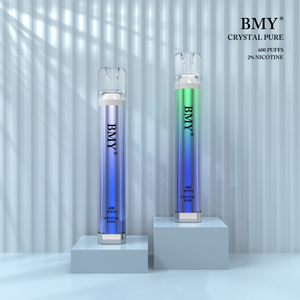 BMY Crystal Pure 2 ml Flüssigkeit, Mini, tragbar, Einwegartikel aus Kunststoff, 600 Sprühstöße