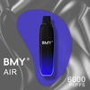 BMY AIR Pen Style OEM ODM Einweg-E-Zigarette bietet 6000 Züge mit Großhandelspreis-Vaping-Gerät und 15 beliebten Geschmacksrichtungen. Genießen Sie es